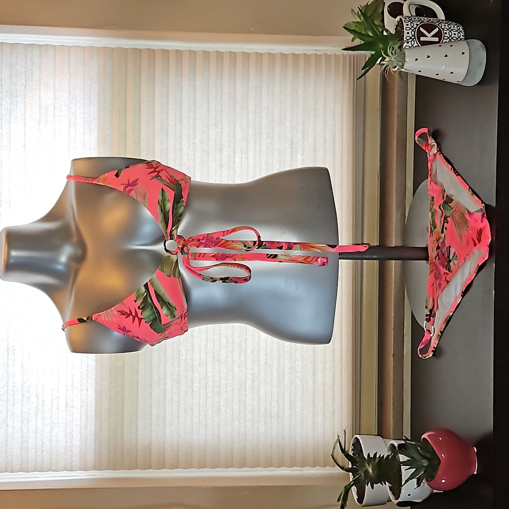 Palm Print 2-Piece Bikini - Size L